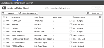 Ilustracja ekranu panela operacyjnego