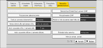 Ilustracja ekranu panela operacyjnego