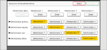 Ilustracja ekranu panela operacyjnego
