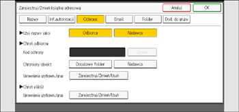 Ilustracja ekranu panela operacyjnego