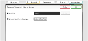 Ilustracja ekranu panela operacyjnego