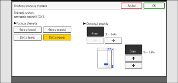 Ilustracja ekranu panela operacyjnego