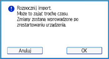 Ilustracja ekranu panela operacyjnego