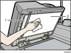 Ilustração com numeração do ADF