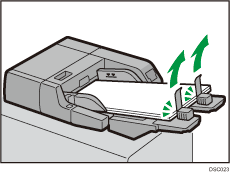 Ilustração da bandeja para papel de faixa
