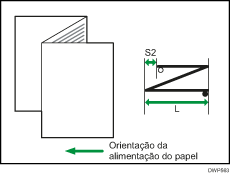 Ilustração de ajuste de posição de dobragem para folheto