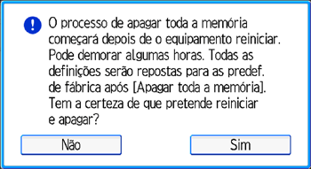 Ilustração do ecrã do painel de operação