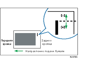 Иллюстрация опции Настр.положение скрепл.поперек напр.подачи1