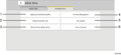 Иллюстрация экрана панели управления