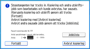 Bild på användarpanelens skärm