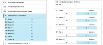 Bild på användarpanelens skärm