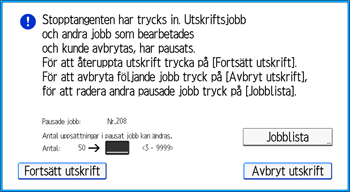 Bild på användarpanelens skärm