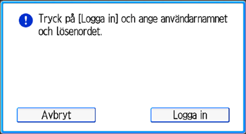 Bild på användarpanelens skärm