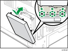Illustration af harddisk-montering