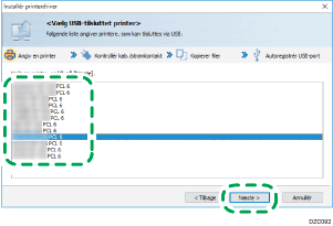 Illustration af driverskærmbillede