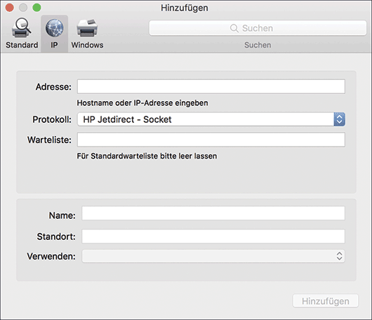 Abbildung Treiberbildschirm