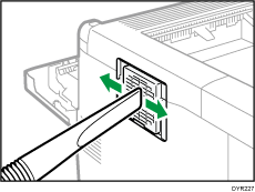 Abbildung der Belüftungsöffnung