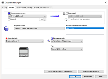 Abbildung Treiberbildschirm