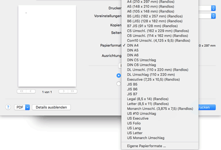 Abbildung Treiberbildschirm