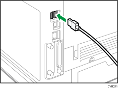 Abbildung des Anschlusses des Ethernet-Kabels