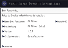Abbildung Bedienfeld-Display