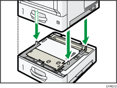 Εικόνα της κύριας μονάδας και της μονάδας τροφοδοσίας χαρτιού.