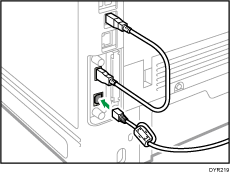Ethernet kábel csatlakoztatása - kép