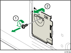 Ilustração da instalação do disco rígido.