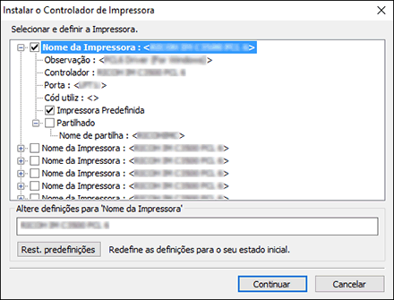 Ilustração do programa de instalação de drivers