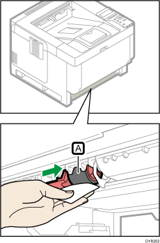 Иллюстрация ролика подачи бумаги с пронумерованными сносками