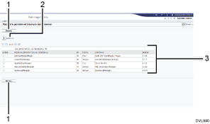 Иллюстрация экрана веб-браузера с пронумерованными сносками