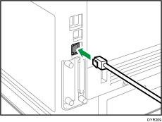 ภาพประกอบของการเชื่อมต่อสาย Ethernet