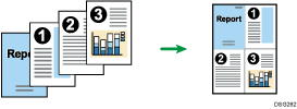 Illustration of combined printing
