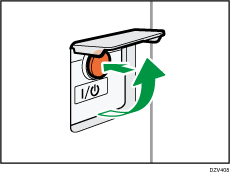 Main power switch illustration