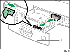 Paper tray illustration numbered callout illustration