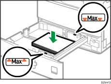 Paper tray illustration