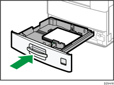Paper tray illustration