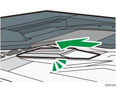 Illustration of moving the slide tray
