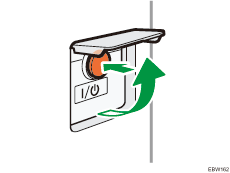 Main power switch illustration