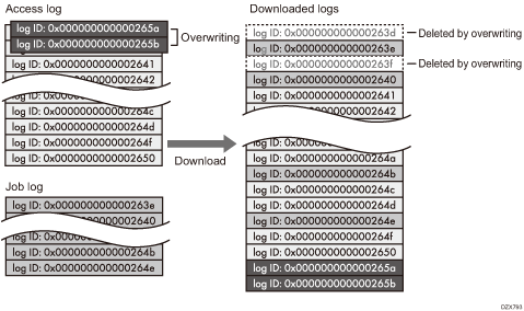 Illustration of the downloaded logs