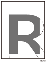 Illustration of the printable area and margins