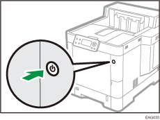 Illustration of the power switch