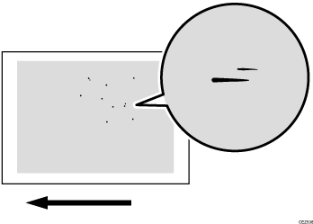 Illustration of spotted with toner