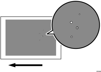 Illustration of blister-like white spots