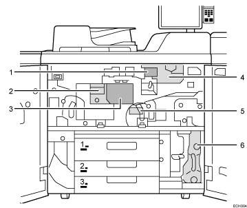 machine body numbered callout illustration