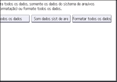 Ilustração da tela do painel de operação