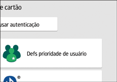 Ilustração da tela do painel de operação