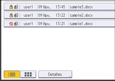 Ilustração da tela do painel de operação