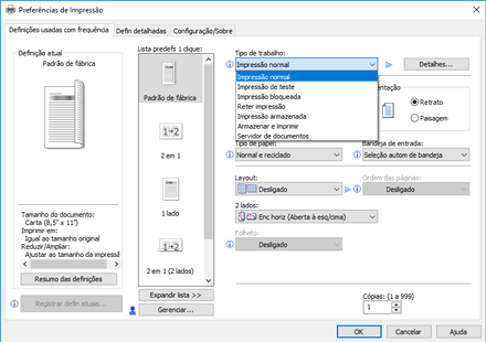 Ilustração da tela do driver
