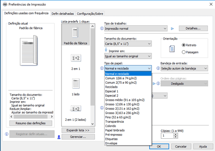 Ilustração da tela do driver